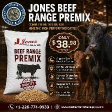 Organic beef range pellets