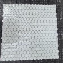 Marble 11-1/4 in. x 12-1/2 in. Mosaic Tile
