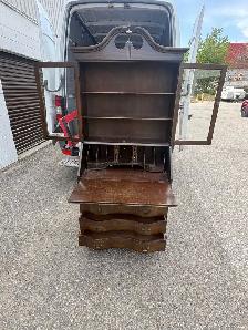 Free delivery antique Maddox Table Secretary Desk with Hutch - Photo 8