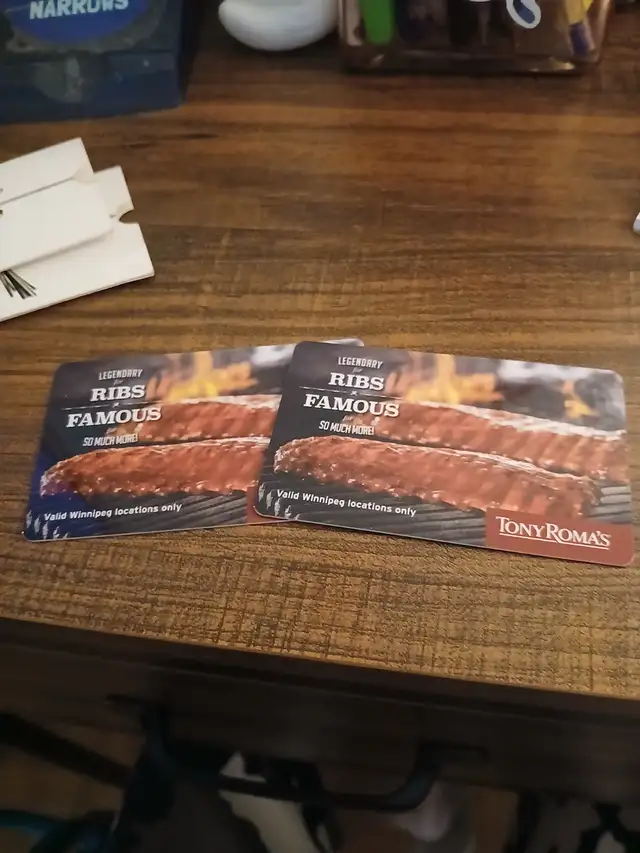 Tony Roma Gift Cards