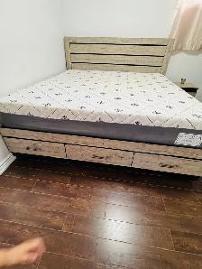 King Bed Set with Storage and Alora Mattress