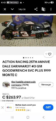 ACTION RACING 25TH ANNIVE DALE EARNHARDT #3 GM GOODWRENCH SVC - Photo 2
