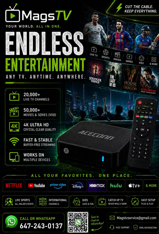 Premium 4K IPTV – Compatible with All Devices