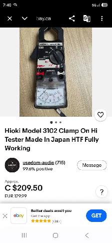 Hioki 3102 Clamp Hi Tester Workstation Repair Network Tool Kit - Photo 10