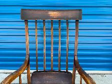 Old Solid Wood Rocking Chair - Photo 6