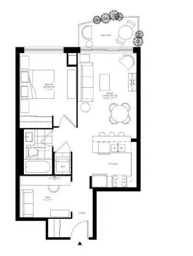 Luxury 1Bedroom   Den (Warden and Hwy407, Markham)