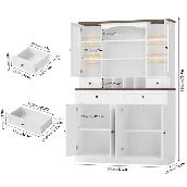Brand New 70.9" Kitchen Panty Cabinet w. Wine Rack $260