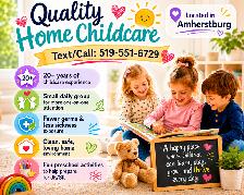 21 Years Experience | Small Group Home Child Care