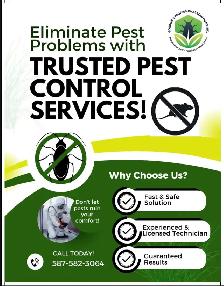 Got Pests? We can help! GOPHERS, MICE, COCKROACH, BEDBUGS, ANT