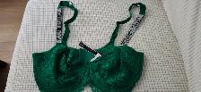 Brand NEW Victoria Secret Green Rhinestone bra 36DDD