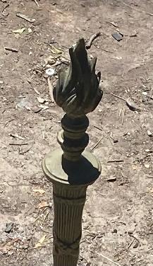 Vintage Brass Andirons   / fireplace dogs, - Photo 2