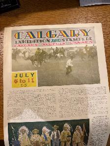 Vintage Antique Original 1931 Calgary Stampede Magazine Ad