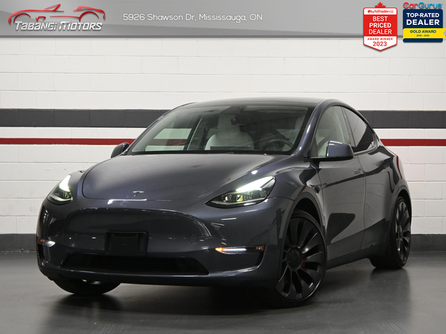 2023 Tesla Model Y Performance White Interior Dual Motor Autopil