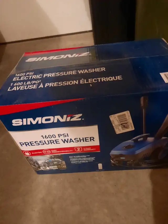 Simoniz 1600 PSI pressure washer