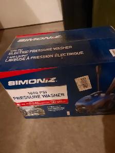 Simoniz 1600 PSI pressure washer
