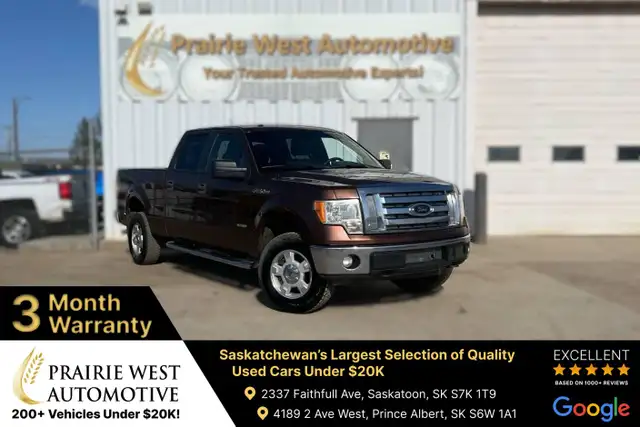 2012 Ford F-150 4WD XLT | No Accident | Power windows