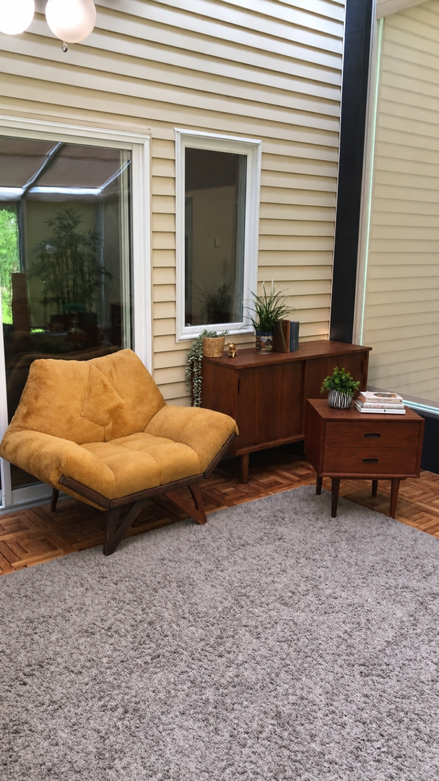 Mid century. TEAK TECK. Table d'appoint table de nuit pour faute