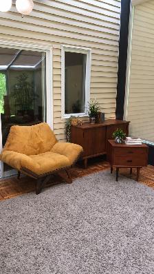 Mid century. TEAK TECK. Table d'appoint table de nuit pour faute