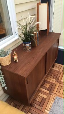 Mid century. TEAK TECK. Table d'appoint table de nuit pour faute - Photo 6