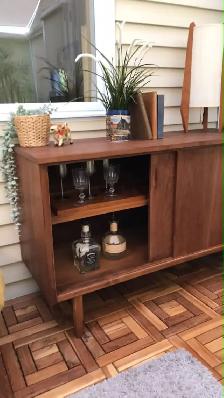 Mid century. TEAK TECK. Table d'appoint table de nuit pour faute - Photo 7