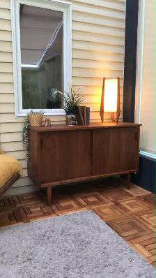 Mid century. TEAK TECK. Table d'appoint table de nuit pour faute - Photo 9