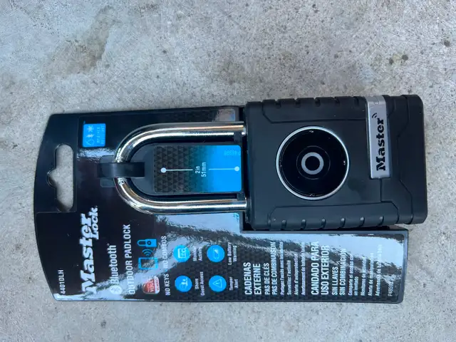 $75 for Brand New Master Lock Bluetooth Outdoor Padlock
