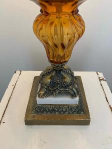 Belle lampe antique jaune - Photo 3