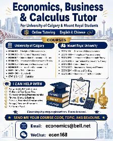 I'm Economics, statistics & Calculus Tutor for UCalgary / MRU - Photo 2