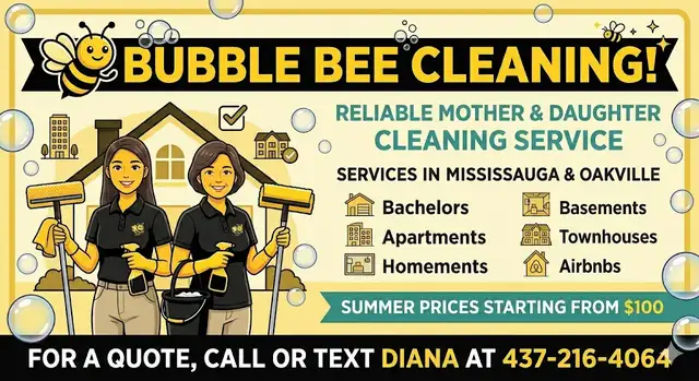 RELIABLE CLEANING| MISSISSAUGA/ OAKVILLE AREA | STARTING AT $100