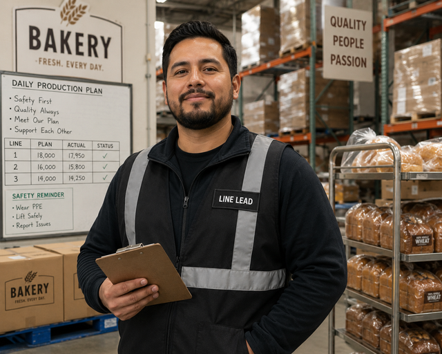 Bakery WorkersMUST HAVE2 Years FOOD Management Experience
