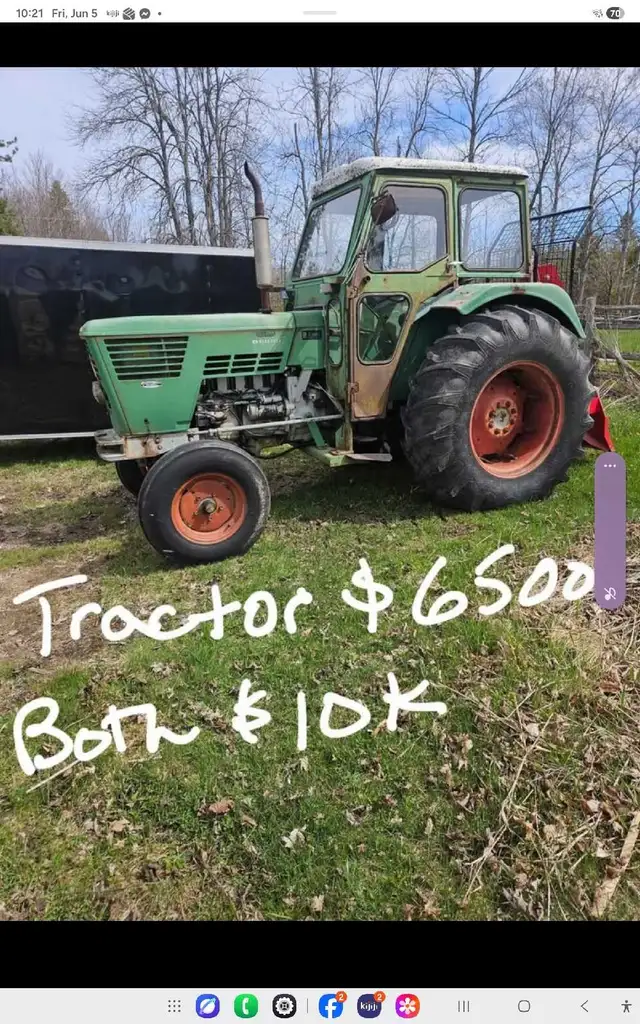 farm Tractor and Winch