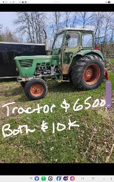 farm Tractor and Winch
