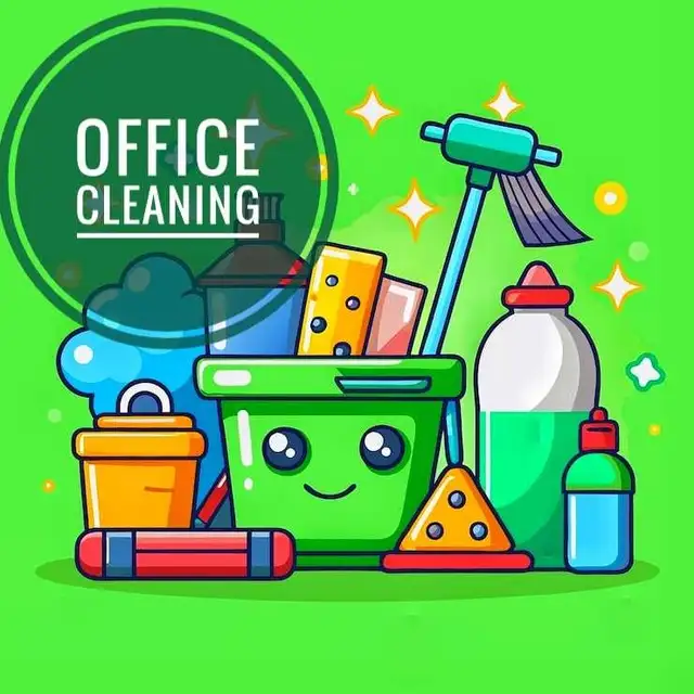 I clean offices and schools.