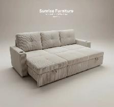 Corduroy Sofa Bed - Photo 4