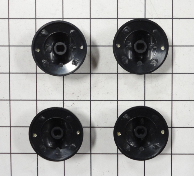1 ENSEMBLE DE 4 BOUTONS NOIR NEUF NEW 12200034