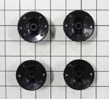 1 ENSEMBLE DE 4 BOUTONS NOIR NEUF NEW 12200034