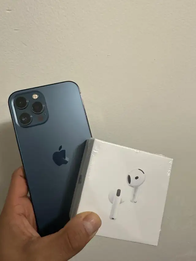 iPhone 12 Pro max 128GB Airpods Pkg/Delivery