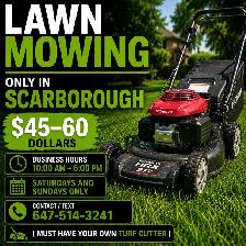 Lawn Mowing Service - Scarborough only