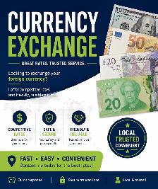 Currency Exchange – Best Rates, Fast Service