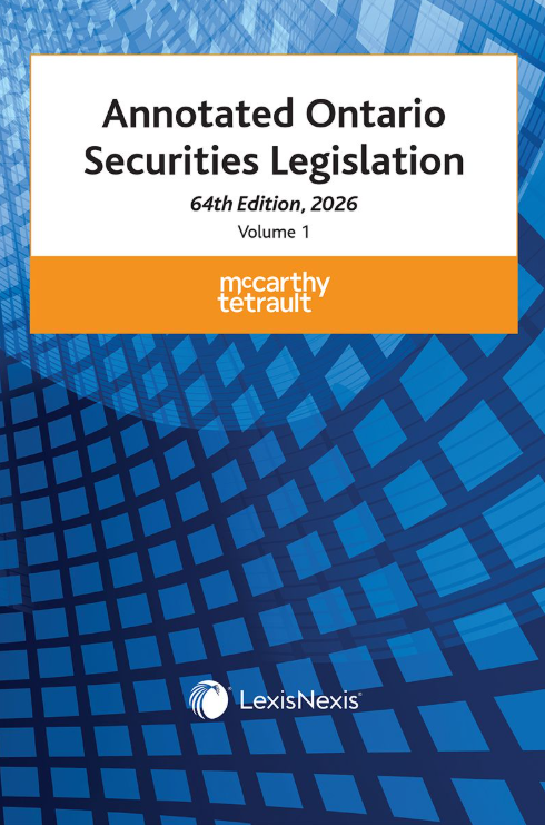 Annotated Ontario Securities Legislation 64E 9780433541059