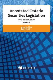 Annotated Ontario Securities Legislation 64E 9780433541059