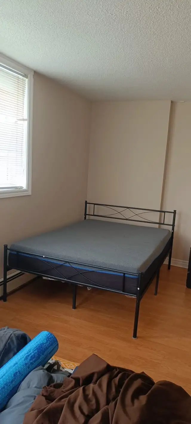 bed frame and mattress