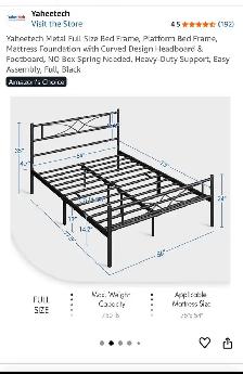 bed frame and mattress - Photo 3