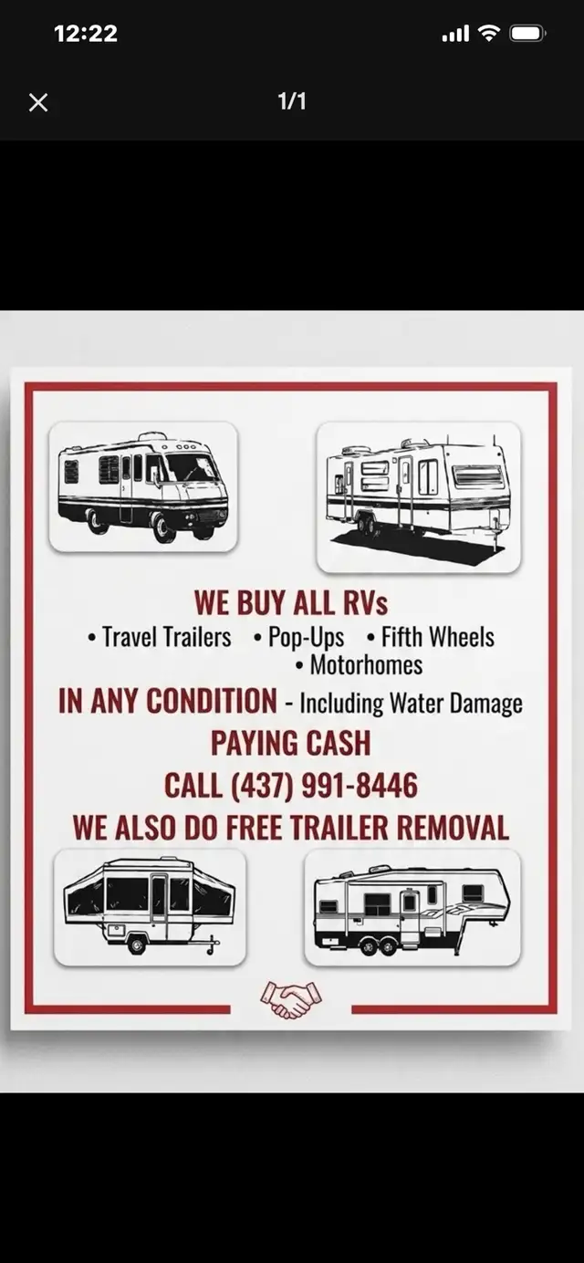 RVS WANTED CASH PAID