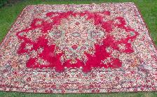 PAST and PRESENT ANTIQUES - VINTAGE WOOL CARPET - 8' 9' X 10' 2' - Photo 7