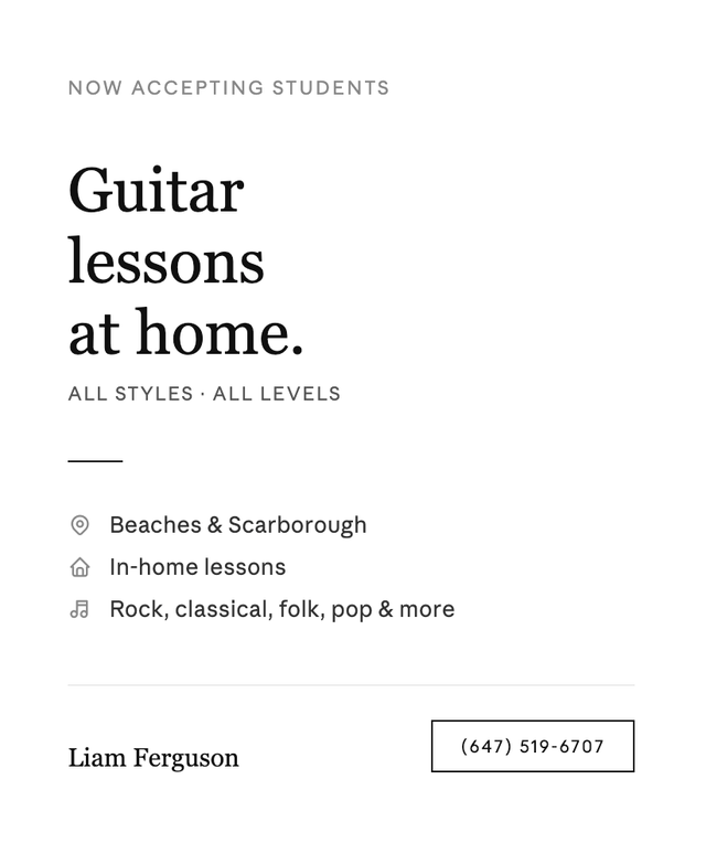 Guitar Lessons At Home