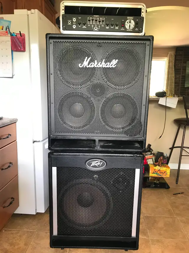 Marshall / Peavey / SWR  full Bass Gut Stack /