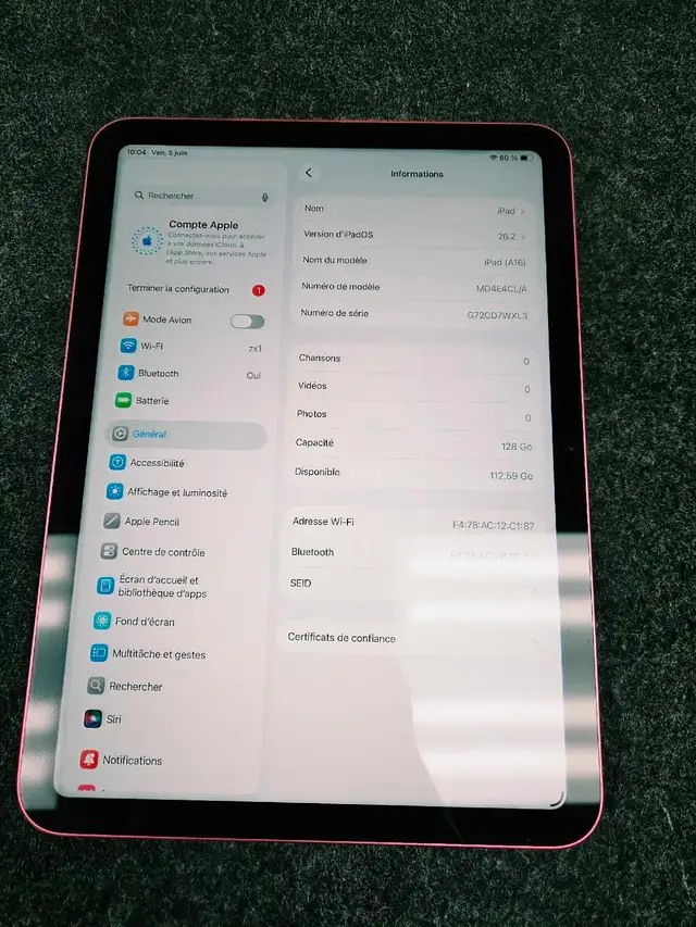 Apple iPad A16