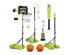 4 in 1 Kids Basketball Hoop and Tee Ball Set for Kids 3-5 | Sale