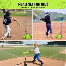 4 in 1 Kids Basketball Hoop and Tee Ball Set for Kids 3-5 | Sale - Photo 4